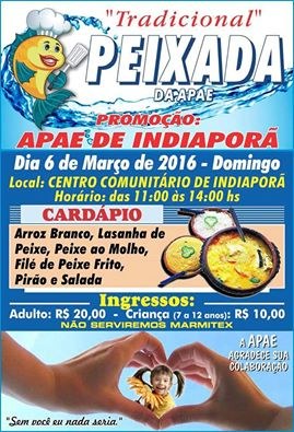 Peixada da Apae de Indiaporã