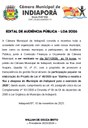 Audiência pública para participação popular na elaboração do projeto de lei do Orçamento 2026 
