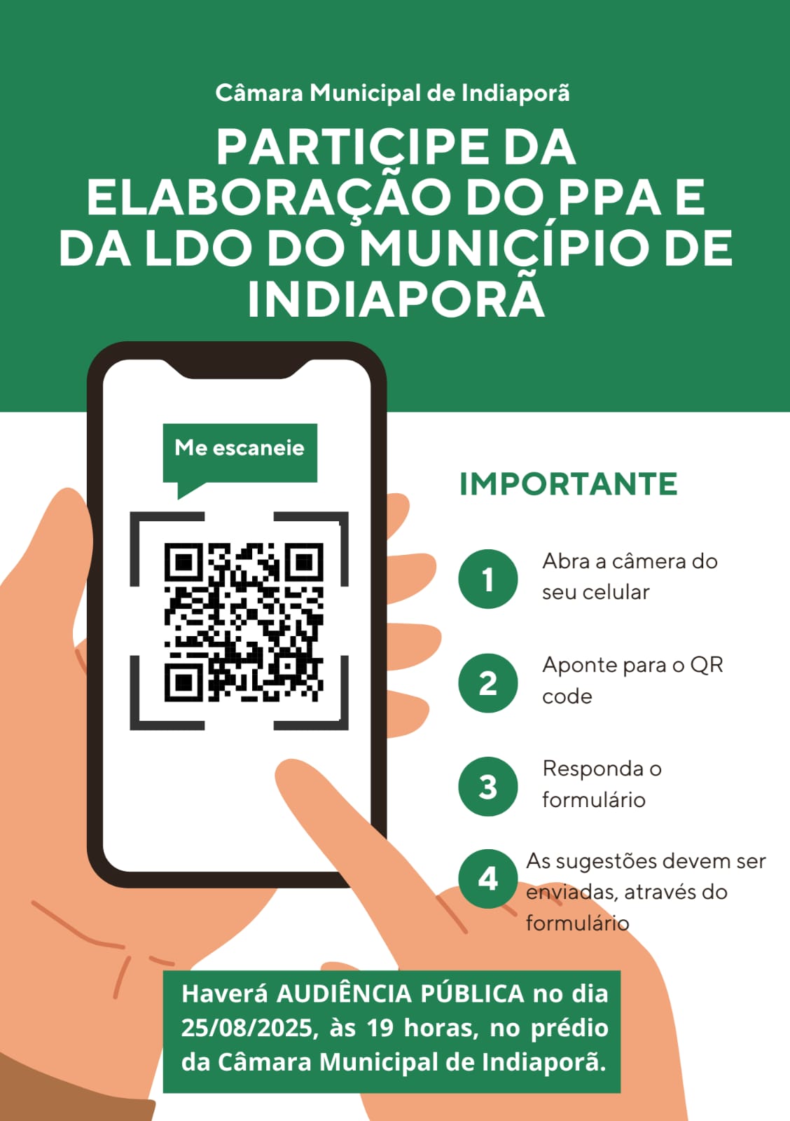 Participe da elaboração do PPA e da LDO 2026